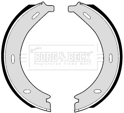 BORG & BECK stabdžių trinkelių komplektas BBS6257